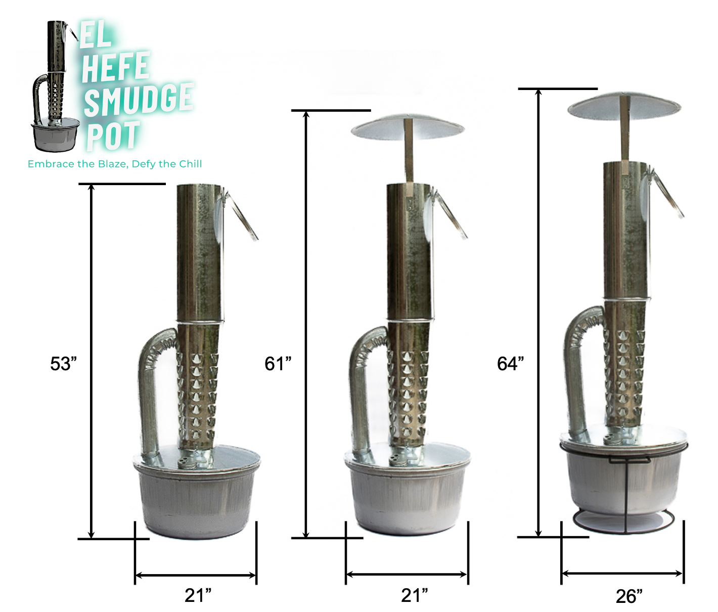 El Hefe Smudge Pot Outdoor Heater (Scratch & Dent Special)